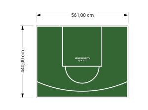 25M2/440X561CM ZIELONE BOISKO DO KOSZYKÓWKI SPEEDSPORT HEXA POWER PRO