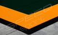 44M2/622X713CM ZIELONO-POMARAŃCZOWE BOISKO DO KOSZYKÓWKI SPEEDSPORT HEXA POWER PRO