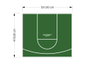25M2/470X531CM ZIELONE BOISKO DO KOSZYKÓWKI SPEEDSPORT HEXA POWER PRO
