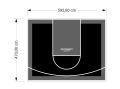 28M2/470X592CM CZARNO-GRAFITOWE BOISKO DO KOSZYKÓWKI SPEEDSPORT HEXA POWER PRO