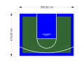 28M2/470X592CM ZIELONO-NIEBIESKIE BOISKO DO KOSZYKÓWKI SPEEDSPORT HEXA POWER PRO