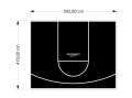 28M2/470X592CM CZARNE BOISKO DO KOSZYKÓWKI SPEEDSPORT HEXA POWER PRO