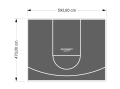 28M2/470X592CM GRAFITOWE BOISKO DO KOSZYKÓWKI SPEEDSPORT HEXA POWER PRO