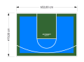31M2/470X652CM BŁĘKITNO-ZIELONE BOISKO DO KOSZYKÓWKI SPEEDSPORT HEXA POWER PRO