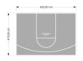 31M2/470X652CM SZARE BOISKO DO KOSZYKÓWKI SPEEDSPORT HEXA POWER PRO