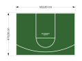 31M2/470X652CM ZIELONE BOISKO DO KOSZYKÓWKI SPEEDSPORT HEXA POWER PRO