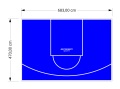 32M2/470X683CM NIEBIESKIE BOISKO DO KOSZYKÓWKI SPEEDSPORT HEXA POWER PRO