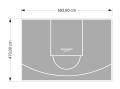 32M2/470X683CM SZARE BOISKO DO KOSZYKÓWKI SPEEDSPORT HEXA POWER PRO