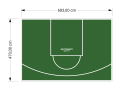 32M2/470X683CM ZIELONE BOISKO DO KOSZYKÓWKI SPEEDSPORT HEXA POWER PRO