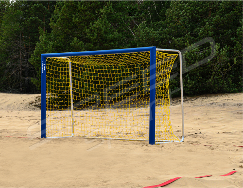  BRAMKA DO PIŁKI RĘCZNEJ 3x2M STALOWA STACJONARNA PLAŻOWA /TULEJE