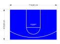 34M2/470X713CM NIEBIESKIE BOISKO DO KOSZYKÓWKI SPEEDSPORT HEXA POWER PRO
