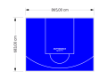 59M2/683X865CM NIEBIESKIE BOISKO DO KOSZYKÓWKI SPEEDSPORT HEXA POWER PRO