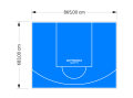 59M2/683X865CM BŁĘKITNE BOISKO DO KOSZYKÓWKI SPEEDSPORT HEXA POWER PRO