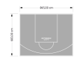 59M2/683X865CM SZARE BOISKO DO KOSZYKÓWKI SPEEDSPORT HEXA POWER PRO