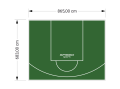 59M2/683X865CM ZIELONE BOISKO DO KOSZYKÓWKI SPEEDSPORT HEXA POWER PRO