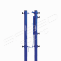 SŁUPKI DO SIATKÓWKI PROFESJONALNE WIELOFUNKCYJNE STALOWE NIEBIESKIE