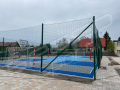 SŁUP PIŁKOCHWYTU POŚREDNI 80x80x2 L=6800 STALOWY OCYNKOWANY