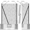 SŁUP PIŁKOCHWYTU NAROŻNY 80x80x3 L=5800 STALOWY OCYNKOWANY