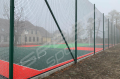 SŁUP PIŁKOCHWYTU POŚREDNI 80x80x3 L=5800 STALOWY OCYNKOWANY