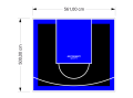 28M2/500X561CM CZARNO-NIEBIESKIE BOISKO DO KOSZYKÓWKI SPEEDSPORT HEXA POWER PRO