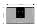 139M2/926X1504CM SZARO-CZARNE BOISKO DO KOSZYKÓWKI 3X3 SPEEDSPORT HEXA POWER PRO
