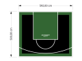 30M2/500X592CM CZARNO-ZIELONE BOISKO DO KOSZYKÓWKI SPEEDSPORT HEXA POWER PRO