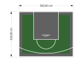 30M2/500X592CM ZIELONO-GRAFITOWE BOISKO DO KOSZYKÓWKI SPEEDSPORT HEXA POWER PRO
