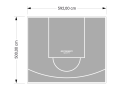 30M2/500X592CM SZARE BOISKO DO KOSZYKÓWKI SPEEDSPORT HEXA POWER PRO