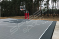 167M2/1108x1504CM SZARO-GRAFITOWE BOISKO DO KOSZYKÓWKI 3X3 SPEEDSPORT HEXA POWER PRO