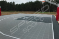 167M2/1108x1504CM SZARO-GRAFITOWE BOISKO DO KOSZYKÓWKI 3X3 SPEEDSPORT HEXA POWER PRO