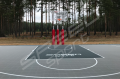 167M2/1108x1504CM SZARO-GRAFITOWE BOISKO DO KOSZYKÓWKI 3X3 SPEEDSPORT HEXA POWER PRO