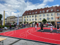 167M2/1108x1504CM CZERWONO-CZARNE BOISKO DO KOSZYKÓWKI 3X3 SPEEDSPORT HEXA POWER PRO