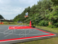 217M2/1291x1686CM GRAFITOWO-CZERWONE BOISKO DO KOSZYKÓWKI 3X3 SPEEDSPORT HEXA POWER PRO