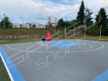 217M2/1291x1686CM SZARO-BŁĘKITNE BOISKO DO KOSZYKÓWKI 3X3 SPEEDSPORT HEXA POWER PRO