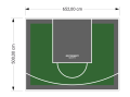 33M2/500X652CM ZIELONO-GRAFITOWE BOISKO DO KOSZYKÓWKI SPEEDSPORT HEXA POWER PRO