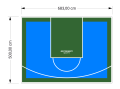 34M2/500X683CM BŁĘKITNO-ZIELONE BOISKO DO KOSZYKÓWKI SPEEDSPORT HEXA POWER PRO