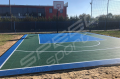 43M2/622X683CM ZIELONO-NIEBIESKIE BOISKO DO KOSZYKÓWKI SPEEDSPORT HEXA POWER PRO