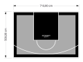 36M2/500X713CM SZARO-CZARNE BOISKO DO KOSZYKÓWKI SPEEDSPORT HEXA POWER PRO