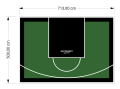 36M2/500X713CM ZIELONO-CZARNE BOISKO DO KOSZYKÓWKI SPEEDSPORT HEXA POWER PRO