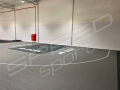 96M2/865X1108CM SZARO-GRAFITOWE BOISKO DO KOSZYKÓWKI SPEEDSPORT HEXA POWER PRO