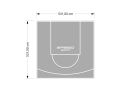 28M2/531X531CM SZARE BOISKO DO KOSZYKÓWKI SPEEDSPORT HEXA POWER PRO