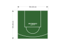 30M2/531X561CM ZIELONE BOISKO DO KOSZYKÓWKI SPEEDSPORT HEXA POWER PRO