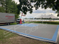 97M2/926X1048CM SZARO-BŁĘKITNE BOISKO DO KOSZYKÓWKI SPEEDSPORT HEXA POWER PRO