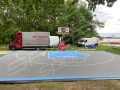 103M2/926X1108CM SZARO-BŁĘKITNE BOISKO DO KOSZYKÓWKI SPEEDSPORT HEXA POWER PRO