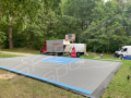 105M2/896X1169CM SZARO-BŁĘKITNE BOISKO DO KOSZYKÓWKI SPEEDSPORT HEXA POWER PRO