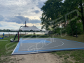 105M2/896X1169CM SZARO-BŁĘKITNE BOISKO DO KOSZYKÓWKI SPEEDSPORT HEXA POWER PRO