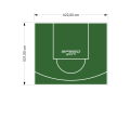 33M2/531X622CM ZIELONE BOISKO DO KOSZYKÓWKI SPEEDSPORT HEXA POWER PRO