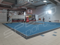 217M2/1291x1686CM BŁĘKITNO-GRAFITOWE BOISKO DO KOSZYKÓWKI 3X3 SPEEDSPORT HEXA POWER PRO
