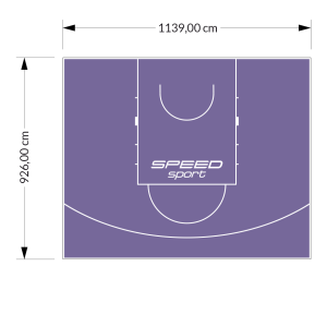 106M2/926X1139CM FIOLETOWE BOISKO DO KOSZYKÓWKI SPEED sport HEXA POWER PRO