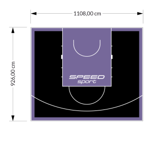 103M2/926X1108CM CZARNO-FIOLETOWE BOISKO DO KOSZYKÓWKI SPEED sport HEXA POWER PRO